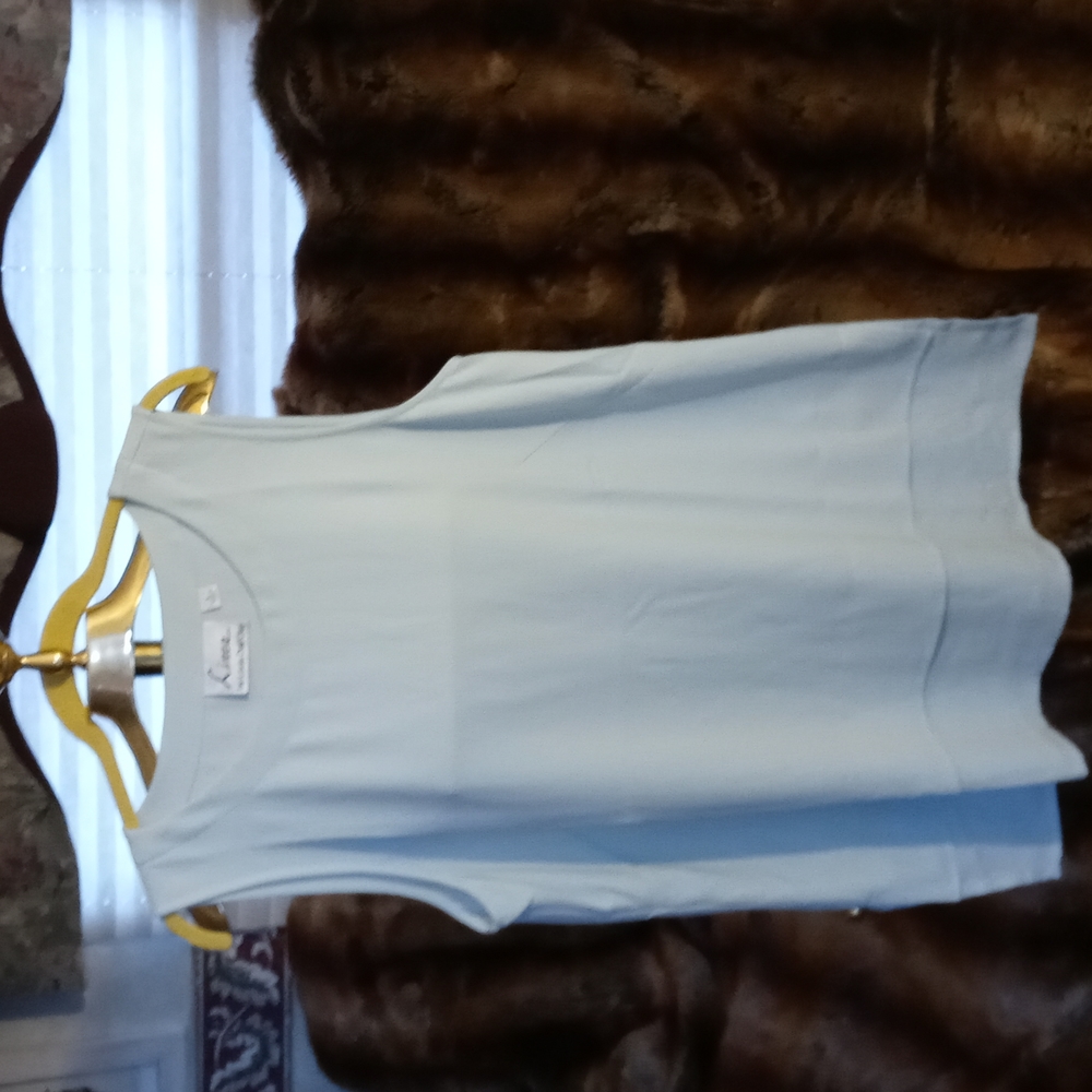 Louis Dell'Olio light mint green large size blouse